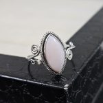 Pink Opal Dainty 925 Sterling Silver Ring (RS100-148)