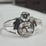 Wild Horse Jasper Southwest Style 925 Sterling Silver Bangle Cuff (RSB2-136)