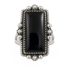 Onyx Silver Ring