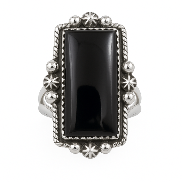 Onyx Silver Ring