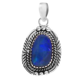 Australian Opal 1.25" 925 Silver Pendant (RS104-180)