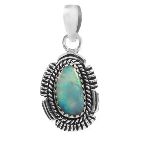 Australian Opal 1.25" 925 Silver Pendant (RS104-181)
