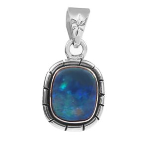 Australian Opal 1" 925 Silver Pendant (RS104-184)