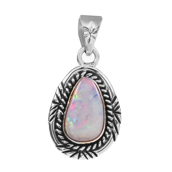 Australian Opal 1.25" 925 Silver Pendant (RS104-185)