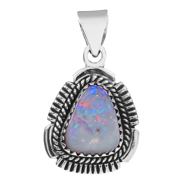 Australian Opal 1.25" 925 Silver Pendant (RS104-198)
