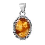 Amber 1.5" 925 Silver Pendant (RS41-255)