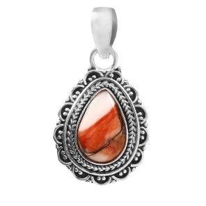Spiny Oyster Turquoise 925 Silver Pendant (RS41-270)