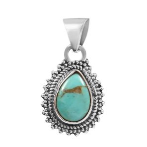 Mohave Turquoise 925 Silver Pendant (RS41-295)