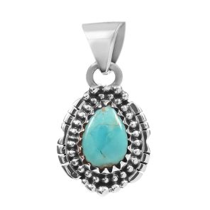 Mohave Turquoise 925 Silver Pendant (RS41-292)