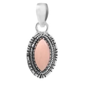 Pink Opal 925 Silver Pendant (RS41-302)
