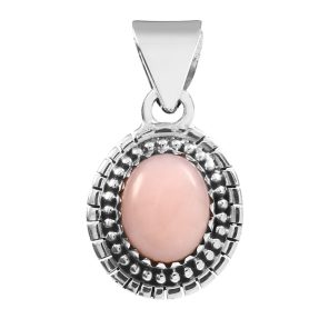Pink Opal 925 Silver Pendant (RS41-303)