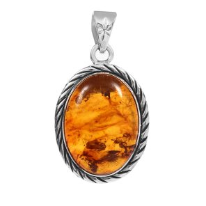 Amber 925 Silver Pendant (RS30-166)