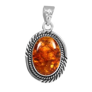 Amber 925 Silver Pendant (RS30-167)