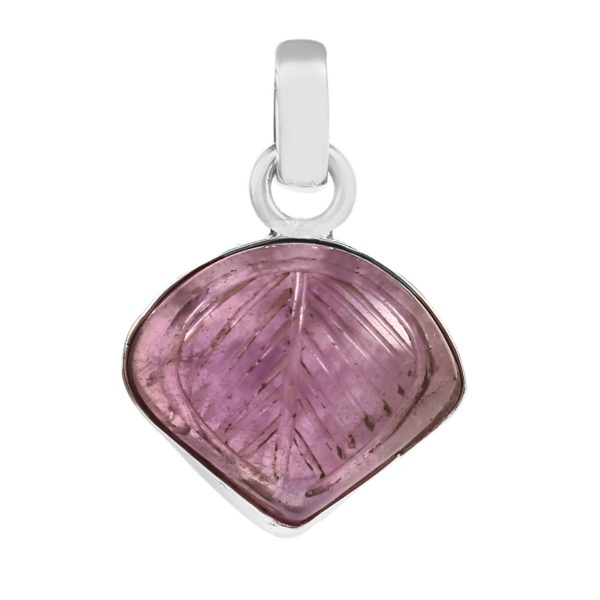 Amethyst Carving 1.25" 925 Silver Pendant (RS104-133)