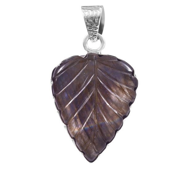 Labradorite Carving 1.75" 925 Silver Pendant (RS104-122)