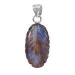 Labradorite Carving 1.75" 925 Silver Pendant (RS104-123)