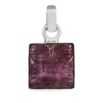 Amethyst Carving 1.25" 925 Silver Pendant (RS104-135)