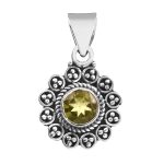 Peridot 925 Silver Pendant (RS36-33)