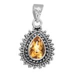 Citrine 925 Silver Pendant (RS36-17)