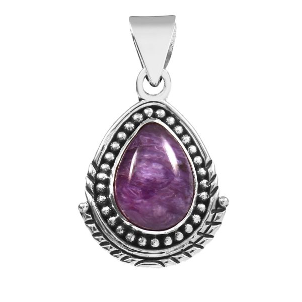 Charoite 925 Silver Pendant (RS41-224)