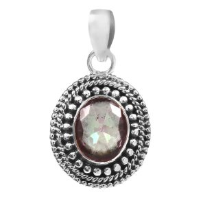 Mystic Topaz 925 Silver Pendant (RS36-15)