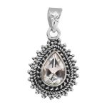 Blue Topaz 925 Silver Pendant (RS36-19)