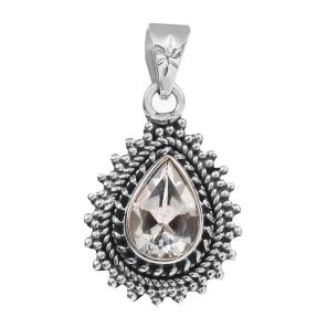 Blue Topaz 925 Silver Pendant (RS36-19)