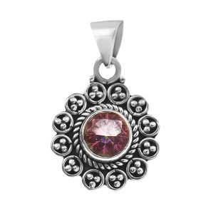 Mystic Topaz 925 Silver Pendant (RS36-36)