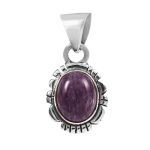 Charoite 925 Silver Pendant (RS41-228)