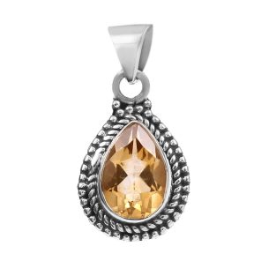 Citrine 925 Silver Pendant (RS36-30)