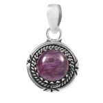 Charoite 925 Silver Pendant (RS41-229)