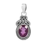 Amethyst 925 Silver Pendant (RS36-48)