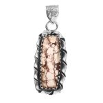 Wild Horse Jasper 1.25â€³ 925 Sterling Silver Pendant (RS109-258)