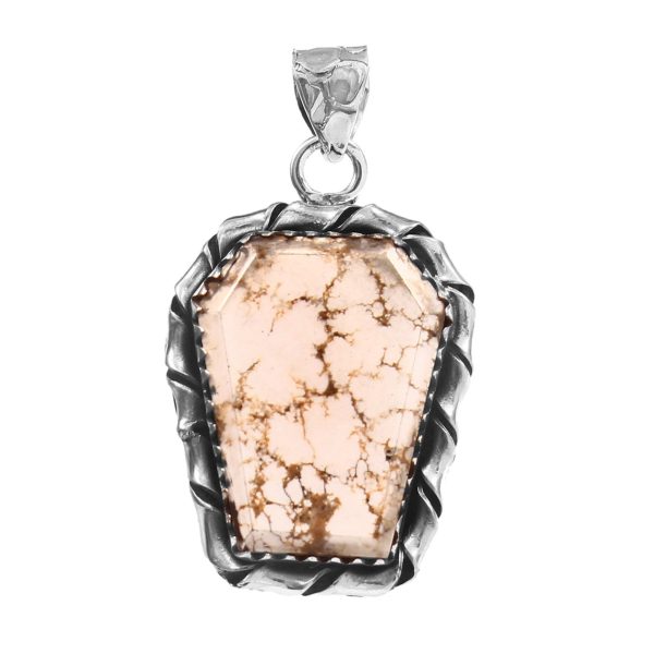 Wild Horse Jasper 1.25â€³ 925 Sterling Silver Pendant (RS109-259)