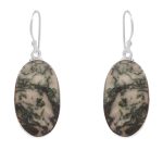 Tree Agate 1.75â€³ 925 Sterling Silver Earring (RS104-99)
