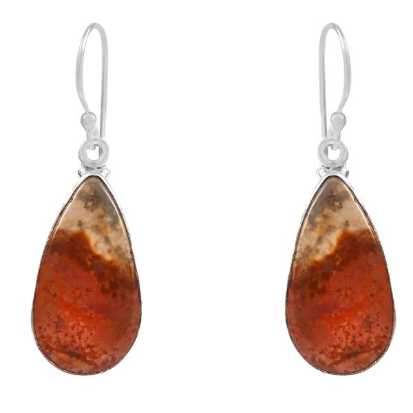 Polychrome Jasper 1.5â€³ 925 Sterling Silver Earring (RS104-111)