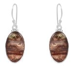 Fluorite 1.5â€³ 925 Sterling Silver Earring (RS104-105)