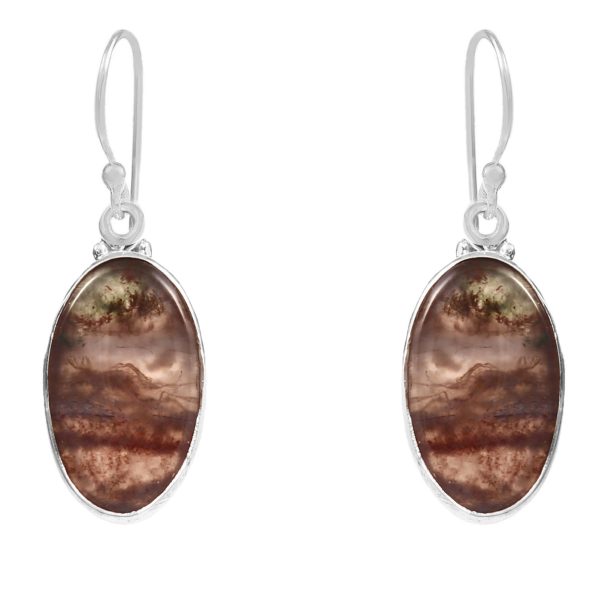 Fluorite 1.5â€³ 925 Sterling Silver Earring (RS104-105)