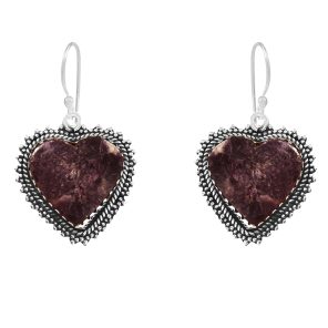 Lepidolite 1.25" 925 Sterling Silver Earring (RS29-102)