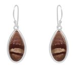 Sonoran Dendritic Jasper 1.25" 925 Sterling Silver Earring (RS29-85)