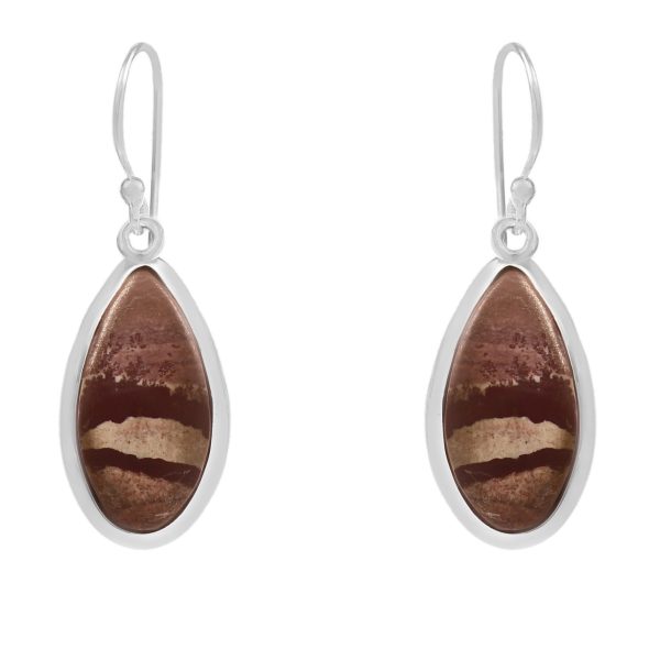 Sonoran Dendritic Jasper 1.25" 925 Sterling Silver Earring (RS29-85)