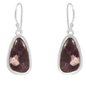 Lepidolite 1.25" 925 Sterling Silver Earring (RS29-99)