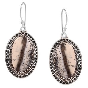 Dendratic Opal 1.75" 925 Sterling Silver Earring (RS29-37)