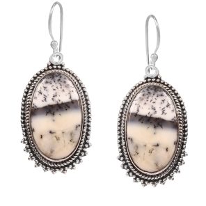 Dendratic Opal 1.75" 925 Sterling Silver Earring (RS29-39)