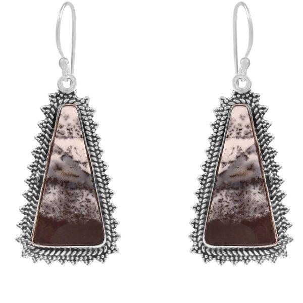 Dendratic Opal 1.75" 925 Sterling Silver Earring (RS29-42)