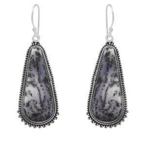 Dendratic Opal 2" 925 Sterling Silver Earring (RS29-44)