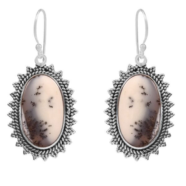 Dendratic Opal 1.75" 925 Sterling Silver Earring (RS29-47)