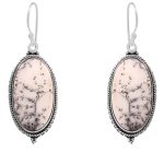 Dendratic Opal 1.5" 925 Sterling Silver Earring (RS29-50)