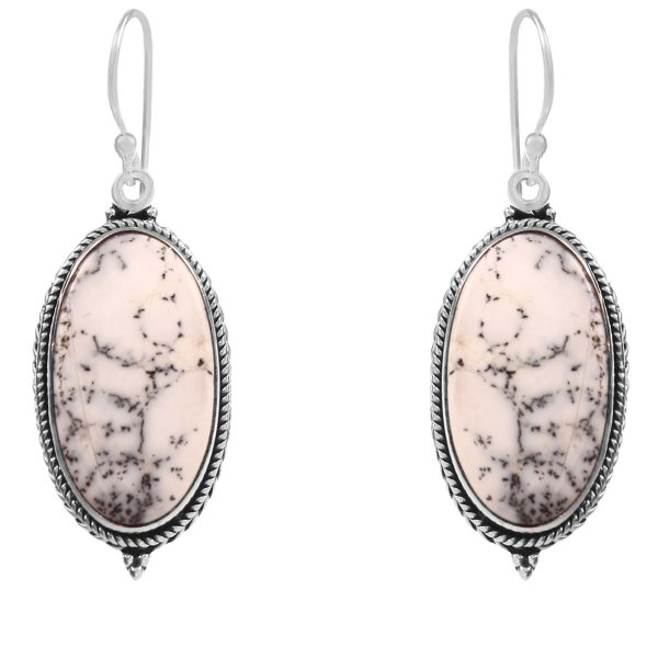 Dendratic Opal 1.5" 925 Sterling Silver Earring (RS29-50)