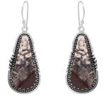 Dendratic Opal 2" 925 Sterling Silver Earring (RS29-54)